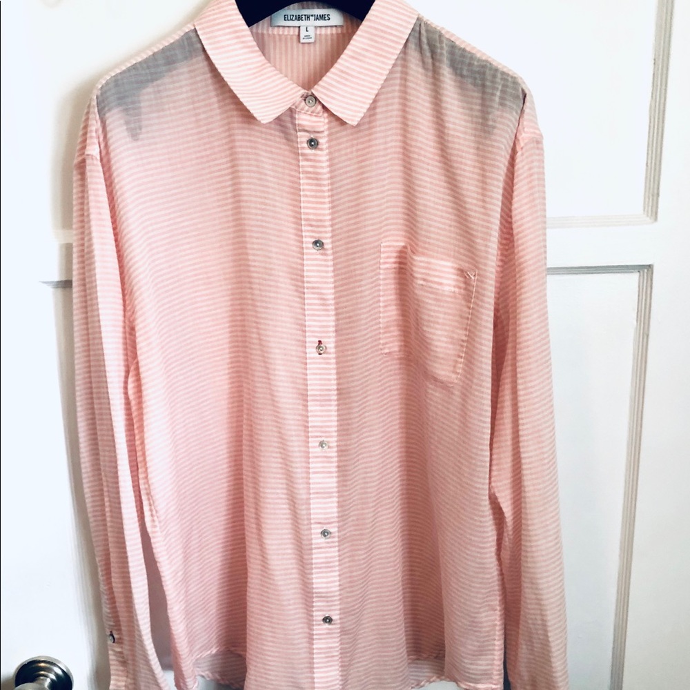 Elizabeth and James Carine Striped Cotton Blouse